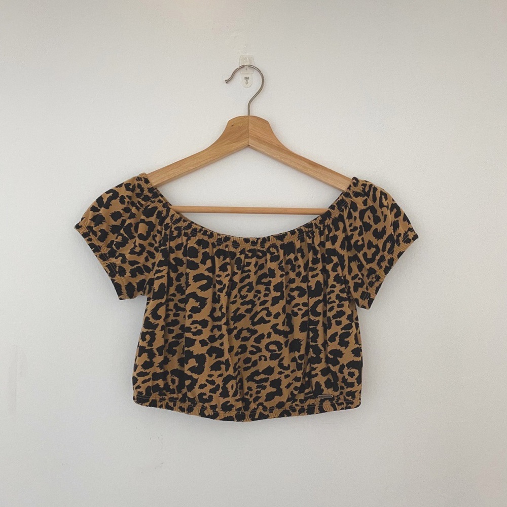 cheetah print crop top